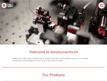 Tablet Screenshot of lsinstruments.ch